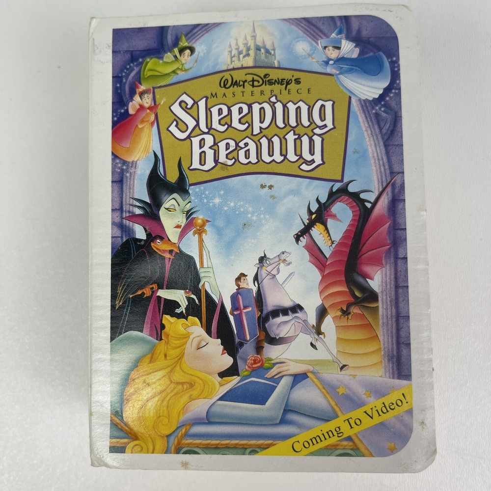 1996 McDonalds Disney Masterpiece Sleeping Beauty VHS Box Happy Meal Toy